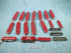 Lot Of 20 Swiss Army Multi-tool Pocket Knives Victorinox Tsa Confiscated L#10