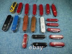 Lot Of 20 Swiss Army Multi-tool Pocket Knives Victorinox Tsa Confiscated L#9