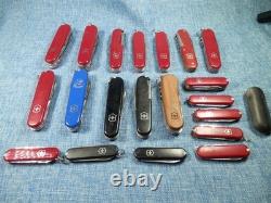 Lot Of 21 Swiss Army Multi-tool Pocket Knives Victorinox Tsa Confiscated L#2