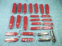 Lot Of 25 Swiss Army Multi-tool Pocket Knives Victorinox Tsa Confiscated L#1
