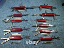 Lot Of 25 Swiss Army Multi-tool Pocket Knives Victorinox Tsa Confiscated L#1