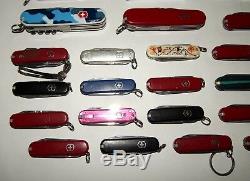 Lot Of 39 Victorinox Swiss Army Knives (1 Is Tiffany & Co. 925 Sterling Silver)