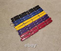 Lot Of 40 Victorinox 58mm Classics Swiss Army Pocket Knives Various Colors