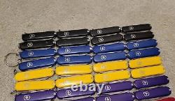 Lot Of 40 Victorinox 58mm Classics Swiss Army Pocket Knives Various Colors