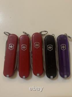 Lot Of 65 Victorinox Classic SD Swiss Army Knives 58mm Various Models Colors