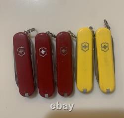 Lot Of 65 Victorinox Classic SD Swiss Army Knives 58mm Various Models Colors