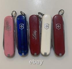 Lot Of 65 Victorinox Classic SD Swiss Army Knives 58mm Various Models Colors