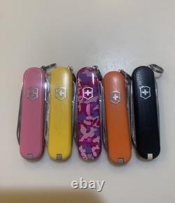 Lot Of 65 Victorinox Classic SD Swiss Army Knives 58mm Various Models Colors