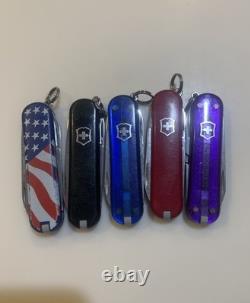 Lot Of 65 Victorinox Classic SD Swiss Army Knives 58mm Various Models Colors