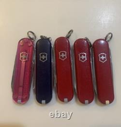 Lot Of 65 Victorinox Classic SD Swiss Army Knives 58mm Various Models Colors