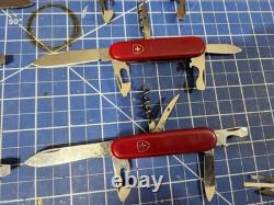 Lot Of 8 Victorinox Officer Suisse Swiss Army Knives Putzmeister Promo