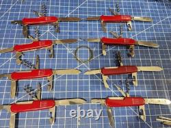 Lot Of 8 Victorinox Officer Suisse Swiss Army Knives Putzmeister Promo