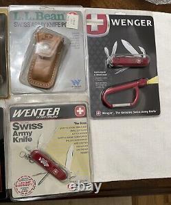 Lot Of new old stock Wenger/Victorinox Swiss Army knives-most with packaging