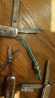 Lot SWISS ARMY KNIVES Tiffany & Co Sterling Silver 18k Gold VICTORINOX WENGER