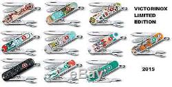 Lot of 10 New Victorinox Swiss Army Knives CLASSIC SD 2015 Limited Edition Set