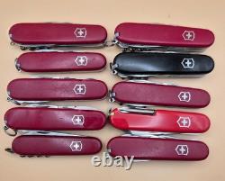 Lot of 10 Victorinox- Swiss Army Knives (SAK) Good Variety (001)