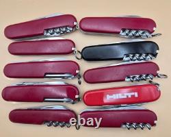 Lot of 10 Victorinox- Swiss Army Knives (SAK) Good Variety (001)