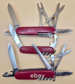 Lot of 10 Victorinox- Swiss Army Knives (SAK) Good Variety (001)