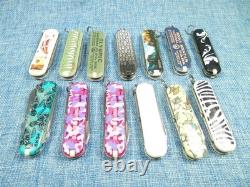 Lot of 13 Victorinox 58mm Swiss Army Knives Classic SD Mixed Colors Lot of 13 Victorinox 58mm Swiss Army Knives Classic SD Mixed Colors