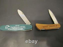 Lot of 15 Pocket Knives New Schrade Old Timers, Dakota, Swiss Army Wenger & More