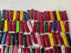 Lot of 189 Assorted Victorinox Classic SD Swiss Army Knives 58mm With & WithO Ads