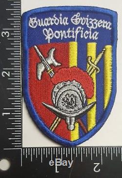 Lot of 2 Pontifical Swiss Guard of the Vatican Swiss Army Knife and Patch Rome