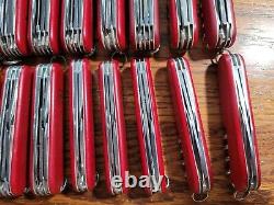 Lot of 20 Red Victorinox 91mm Swiss Army Knives EUC see pics # 9