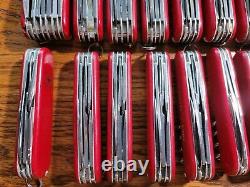 Lot of 20 Red Victorinox 91mm Swiss Army Knives EUC see pics # 9