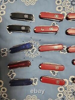 Lot of 20 Swiss army Knives 58mm mixed condition lot