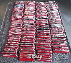 Lot of 221 Victorinox and Wenger Swiss army knife 25 lbs 132 larger 89 smaller