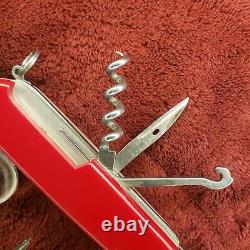 Lot of 3 Victorinox Explorer Red 91 mm Swiss Army Knife with Magnifying Glass