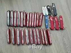 Lot of 31 Victorinox / Wenger Swiss Army Knife 4lb 10oz Lot