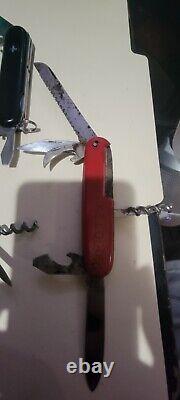 Lot of 5 pocket swiss army knives