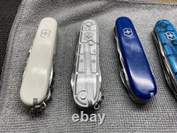 Lot of 9 Victorinox Swiss Army Knives Climber Stay Glow Tommy Bahama White Black