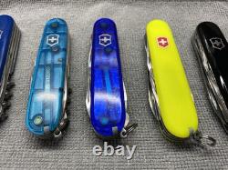 Lot of 9 Victorinox Swiss Army Knives Climber Stay Glow Tommy Bahama White Black