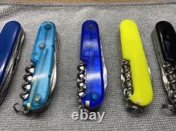 Lot of 9 Victorinox Swiss Army Knives Climber Stay Glow Tommy Bahama White Black