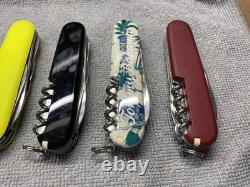Lot of 9 Victorinox Swiss Army Knives Climber Stay Glow Tommy Bahama White Black