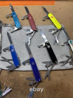Lot of 9 Victorinox Swiss Army Knives Climber Stay Glow Tommy Bahama White Black