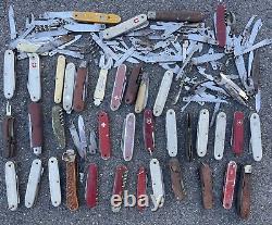 Lot of Knives for Repair victorinox Swiss army and more