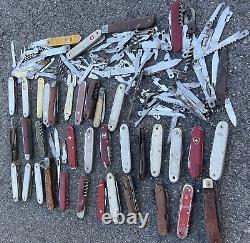 Lot of Knives for Repair victorinox Swiss army and more