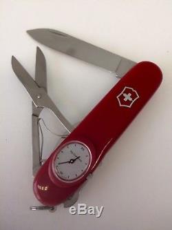Lot of Victorinox 2 Supertimer and 2 Timekeeper NEW Swiss Army Knife Red / Black