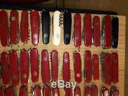 Lot of over 100 Swiss Army Knives Victorinox/Wenger used condition from TSA