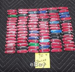 Lot of over 90 Swiss Army Knives Victorinox/Wenger lot 003