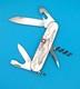 MINT Victorinox Spartan Eagle Swiss Army Knife Stainless Steel Handle! RARE