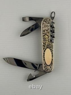 MINT Victorinox Switzerland & Alphorn Spartan carved stainless knife