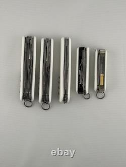 MINT White Victorinox Swiss Army Knife Lot of 5 Knives