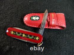 Michel Jordi-victorinox-rare Limited Edtn-custom Leather Pouch-swiss Army Knife