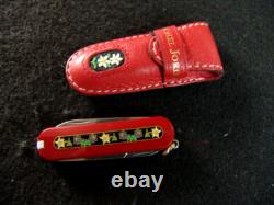 Michel Jordi-victorinox-rare Limited Edtn-custom Leather Pouch-swiss Army Knife