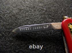 Michel Jordi-victorinox-rare Limited Edtn-custom Leather Pouch-swiss Army Knife