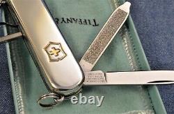 Mint in Box TIFFANY Sterling Silver Gold 18k VICTORINOX Classic Swiss Army Knife